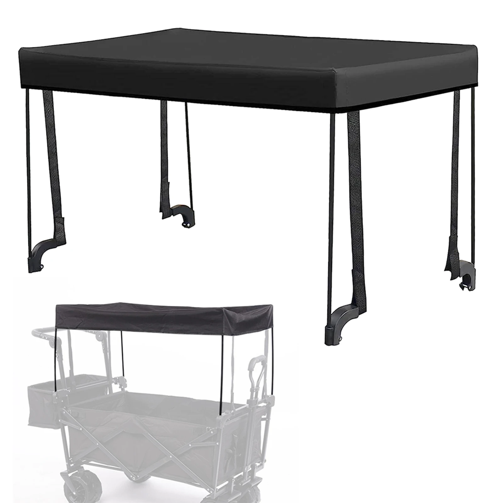 

Universal Awning Canopy, Water Resistant Oxford Cloth, Garden Wagon Attachment, Sun Shade Cover for Trolley Cart