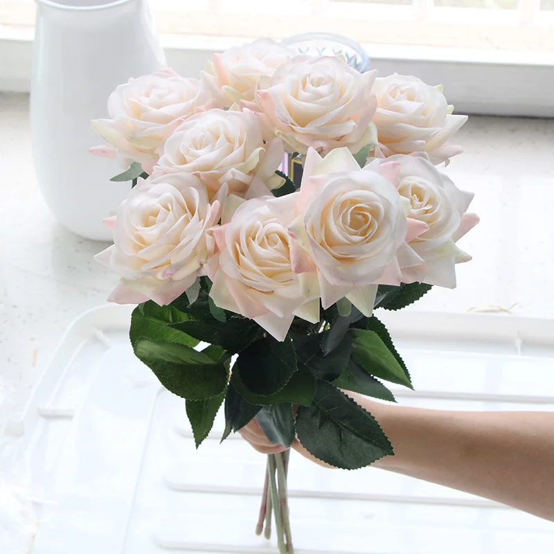 Искусственные розы MEIHON, латекс, 15 шт.