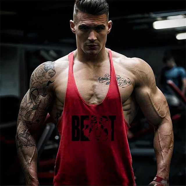 2022 Cotton Gyms Tank Tops Men Sleeveless Tank Tops For Boys Bodybuilding Clothing Undershirt Fitness Stringer Vest 1