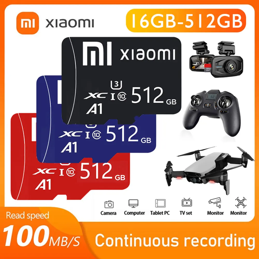 

Карта памяти XIAOMI Micro TF SD, класс 10, 32 ГБ, 64 ГБ, 128 ГБ