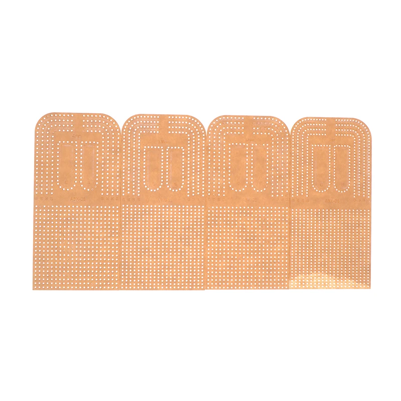 Acrylic Punching Positioning Drilling Ruler Leather Craft Patchwork Calculation Template Stencil DIY Sewing Tool