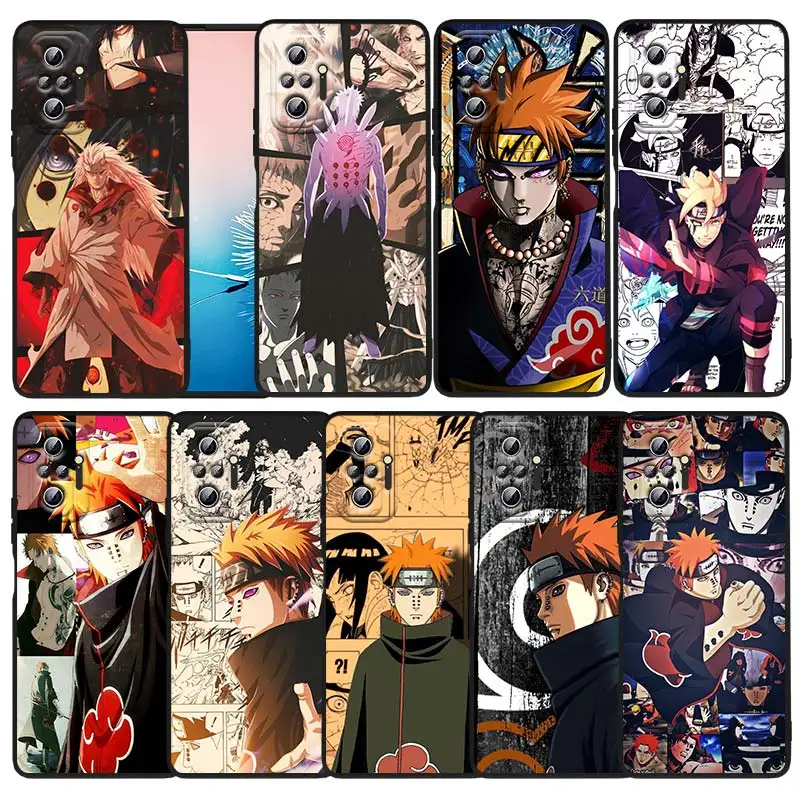 

Comic Naruto Kakashi For Xiaomi Redmi Note 11S 11 11T 10 10S 9 9T 9S 8 8T Pro 5G 7 5 4X Black Soft Phone Case Funda Capa