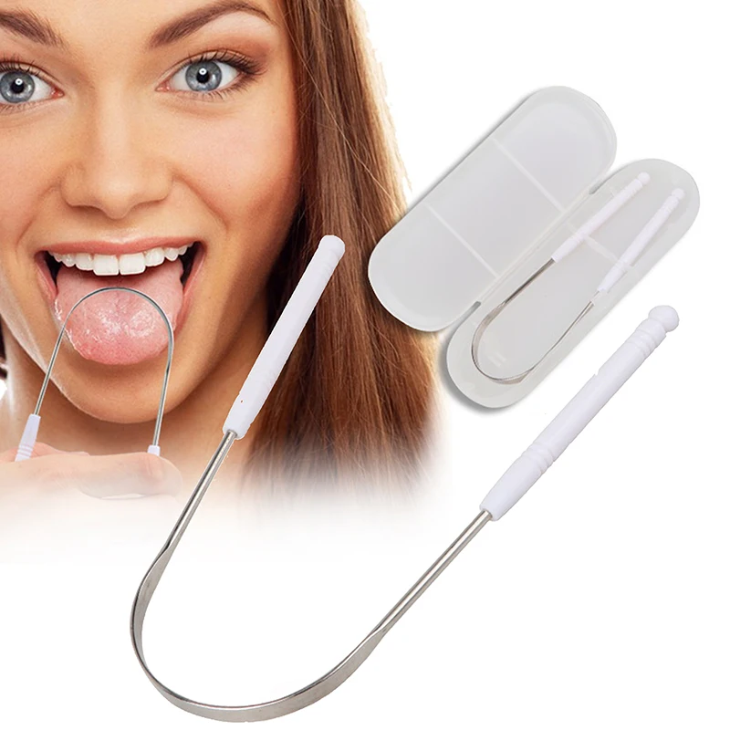 

Sdotter 1PCS Stainless Steel Tongue Scraper Oral Tongue Cleaner Brush Tongue Toothbrush Oral Hygiene High Quality Tounge Scraper
