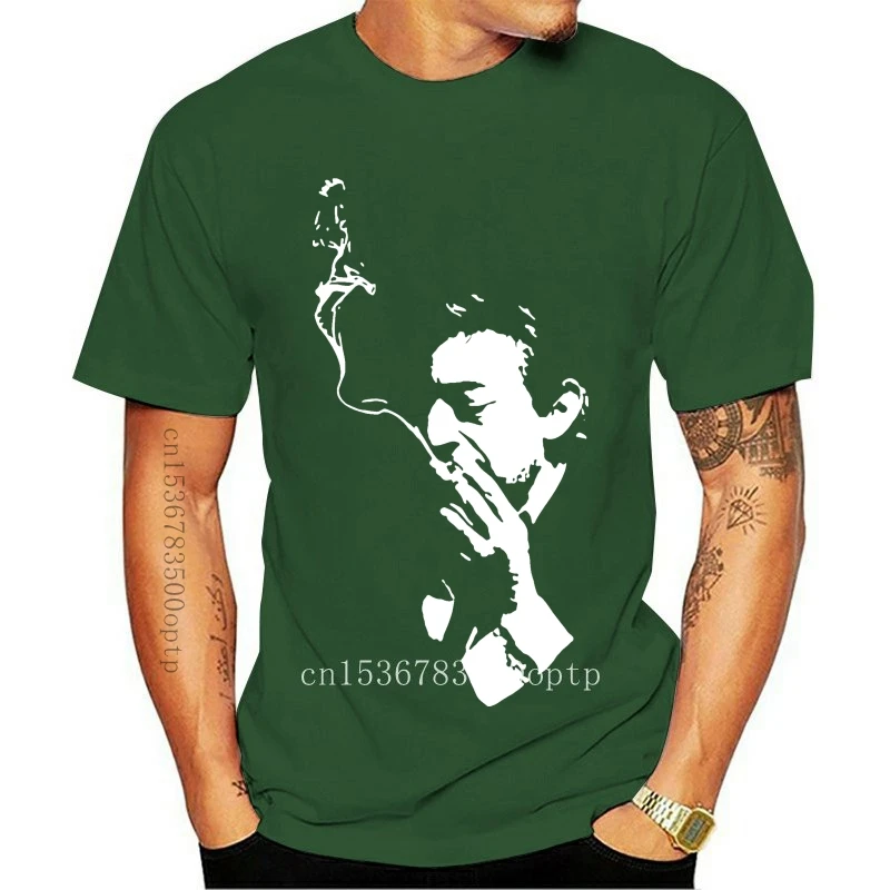 

New Serge Gainsbourg Francese Pop Rock di Nuovo Modo di Stampa Floreale Manica Corta Freddo Degli Uomini di T-Shirt In Cotone