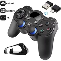 2 4g usb wireless android game controller joystick joypad with otg converter for ps3smart phone for tablet pc smart tv box