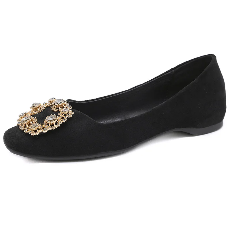 

Женские офисные туфли на плоской подошве, повседневные Мягкие Туфли-лодочки черного или зеленого цвета, весна-лето 2022