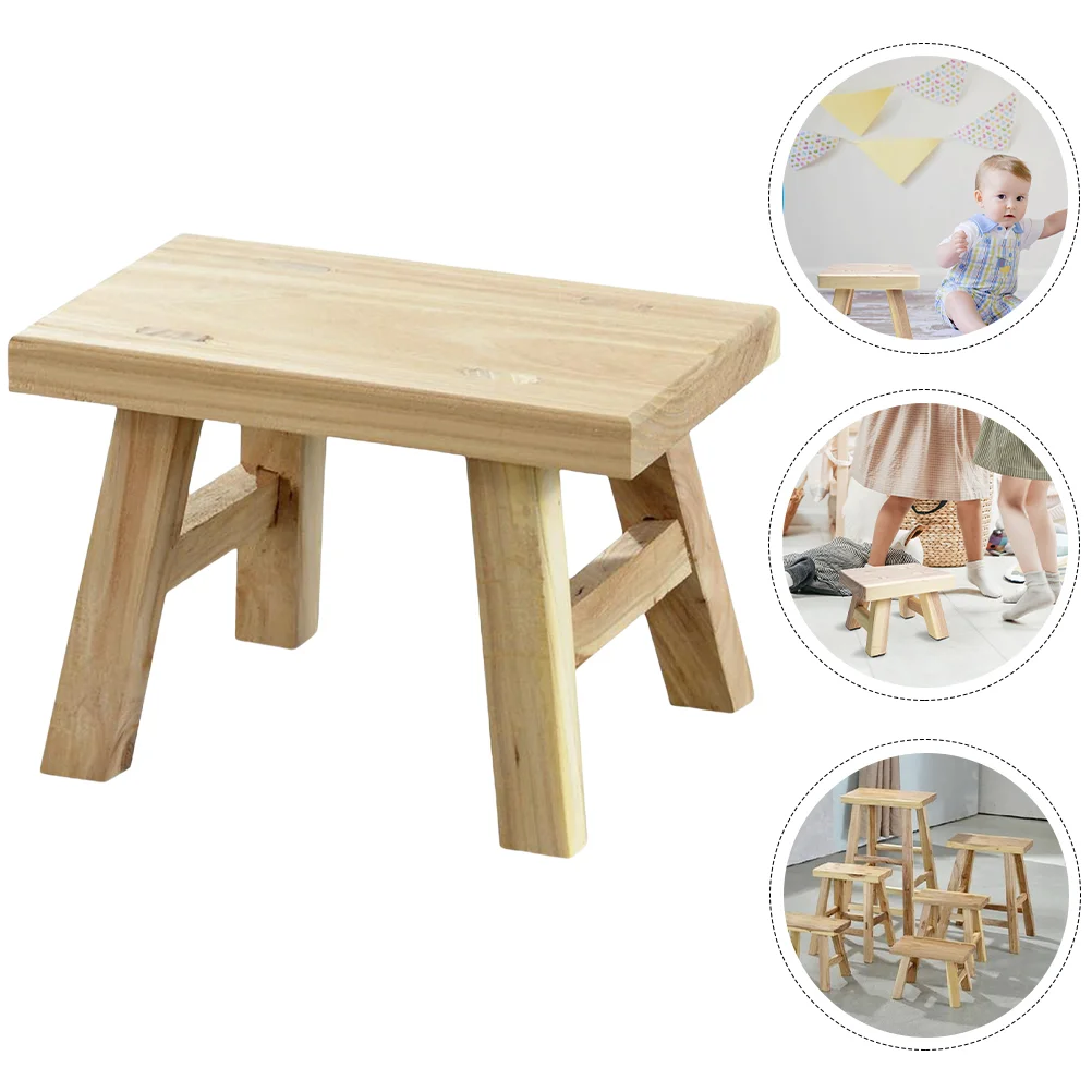 

Stool Step Wooden Bench Stools Toilet Potty Footwood Kids Bathroom Footstool Fishing Ofbed Hard End Storage Garden Ottoman