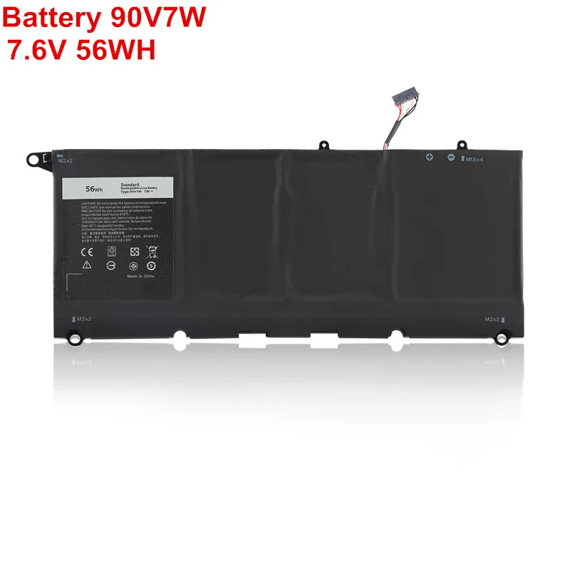 

7.6V 56WH New Original 90V7W Lpatop Battery For Dell XPS 13 9350 9343 Bateria Notebook JD25G JHXPY 5K9CP 0N7T6 RWT1R In Stock