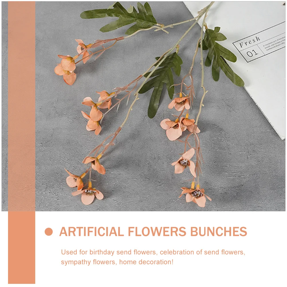 Поддельные цветы вишни гирлянды украшения искусственные растения пластиковые