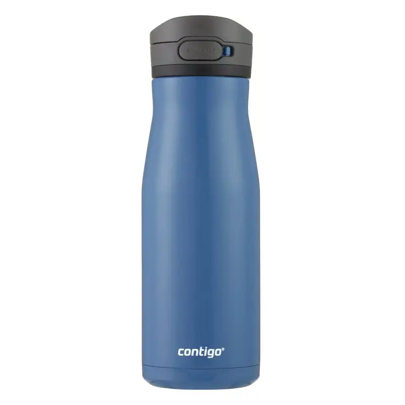 

Chill 2.0 Stainless Steel Water Bottle with Autopop Wide Mouth Lid Blue, 32 fl oz.