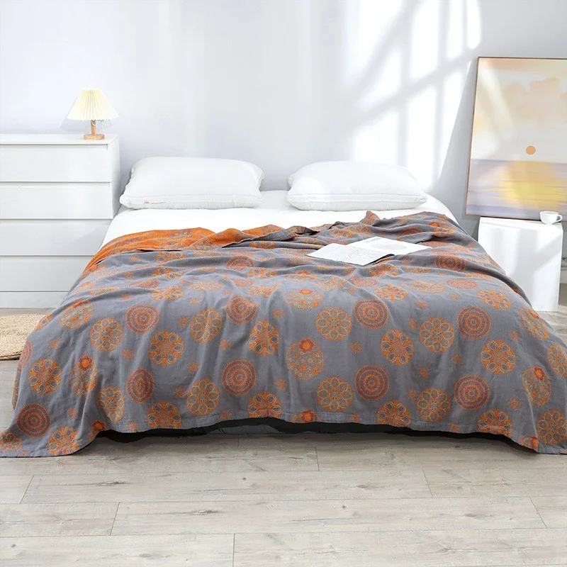 Японское хлопковое покрывало s покрывала жаккардовое летнее тонкое одеяло для