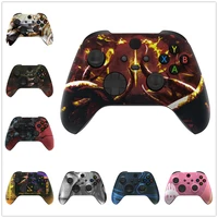 extremerate custom pattern part faceplatesoft touch grip front housing shell case for xbox series xs xbox core controller