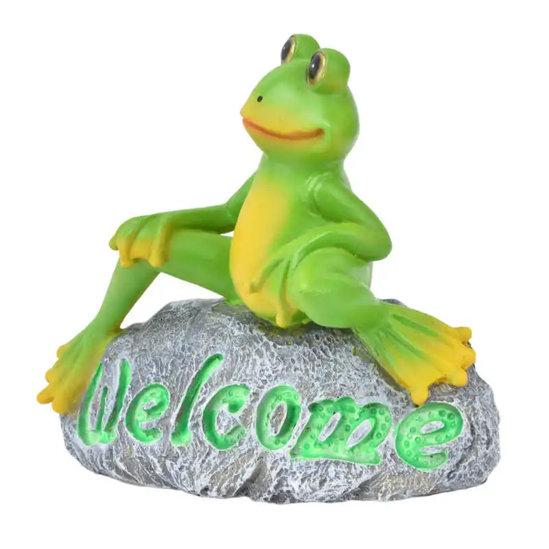 

Frogs Figurines Cute Appearance Frogs Garden Statues Figurines for Desk Decoration for Gifts for Garden Decoration