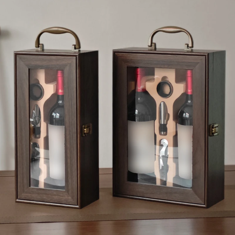 Деревянная подарочная коробка для вина