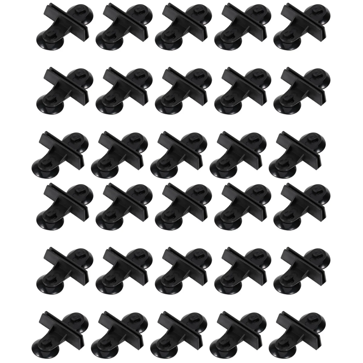 

30 pcs Plastic Fish Tank Divider Suction Cup Practical Glass Isolate Suction Cup (Black)