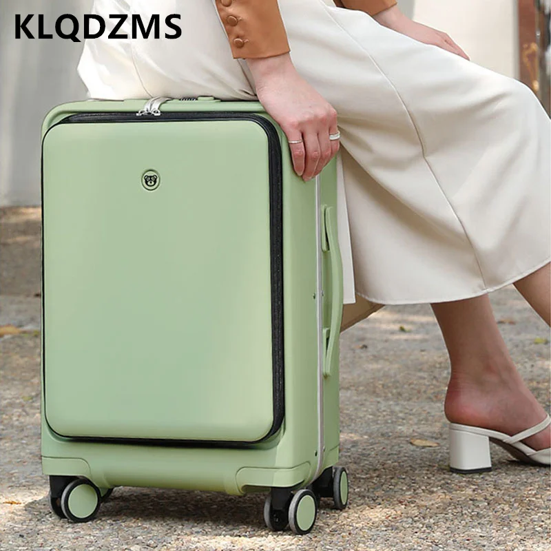 KLQDZMS 20 &quot24 дюйма новый чемодан многофункциональный на колесиках перед открытием