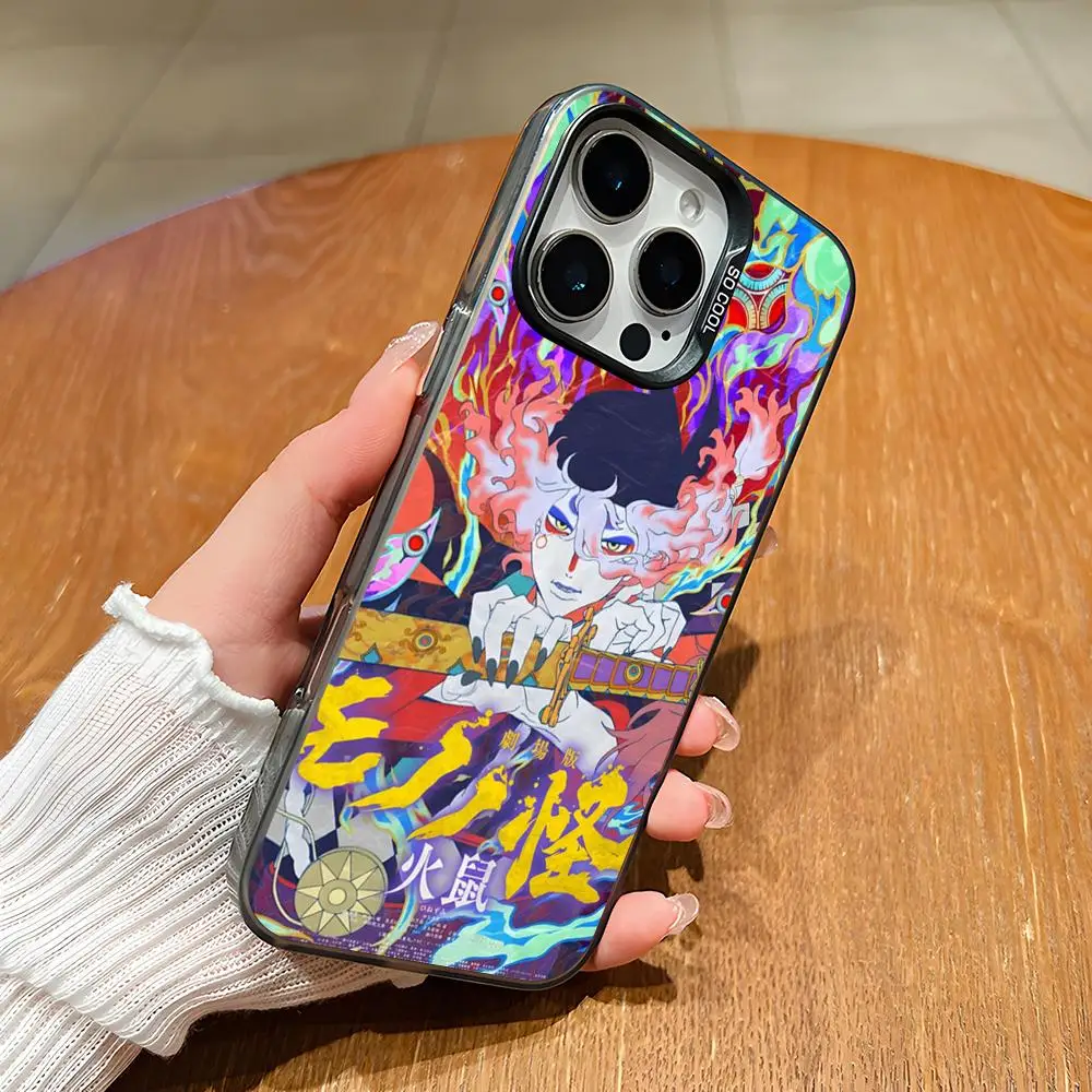 Фото Чехол для телефона M-Mononoke Fire R-Rat для iPhone 17 Air 16 15 14 Plus 13 12 11 Pro 7 8 XS Max XR, серебристо-черный, с бампером №2
