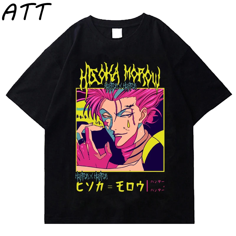 

Hunter x hunter t shirt men Japanese Anime Hunter women tShirt Kawaii Cartoon Gothic Killua Top Tee Manga Unisex T-shirts Male