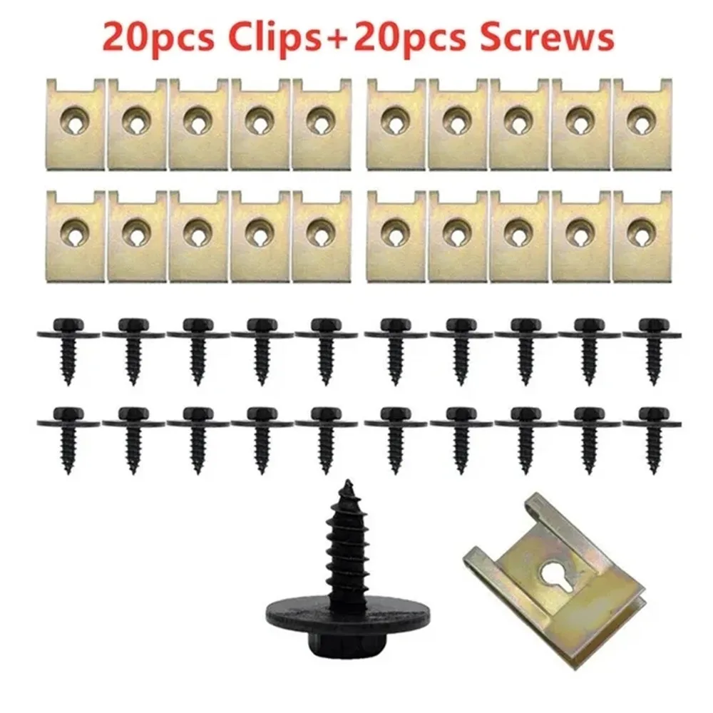 

50/40 шт., металлические гайки/винтовые шайбы для BMW E46 E92 E90 F10