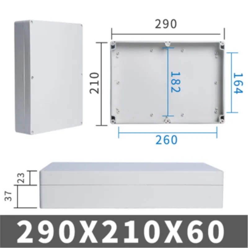 1 шт. 290x210x60 мм водонепроницаемая внешняя панель из АБС-пластика с кнопками питания