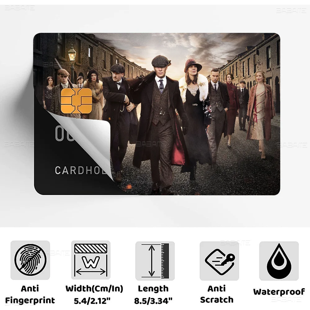Фото TV P-Peaky B-Blinders Anmie наклейка пленка кожаный чехол для кредитной карты дебет банковская карта спереди №5