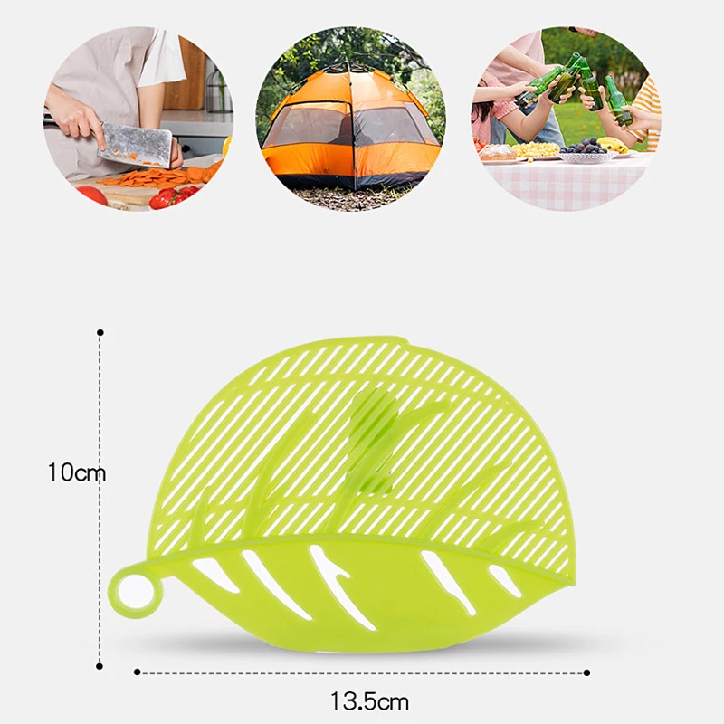 1 шт. кухонные аксессуары сито для мытья в форме листа инструмент приготовления