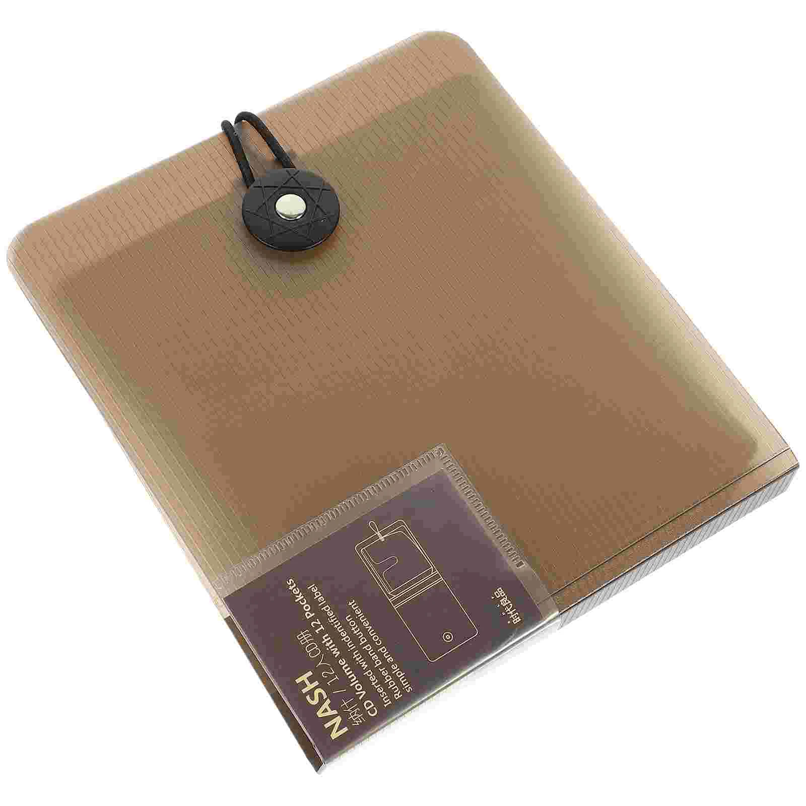 

CD Storage Case 12 Capacity CD Media Collection Bag Case Booklet Holder Album Organizer