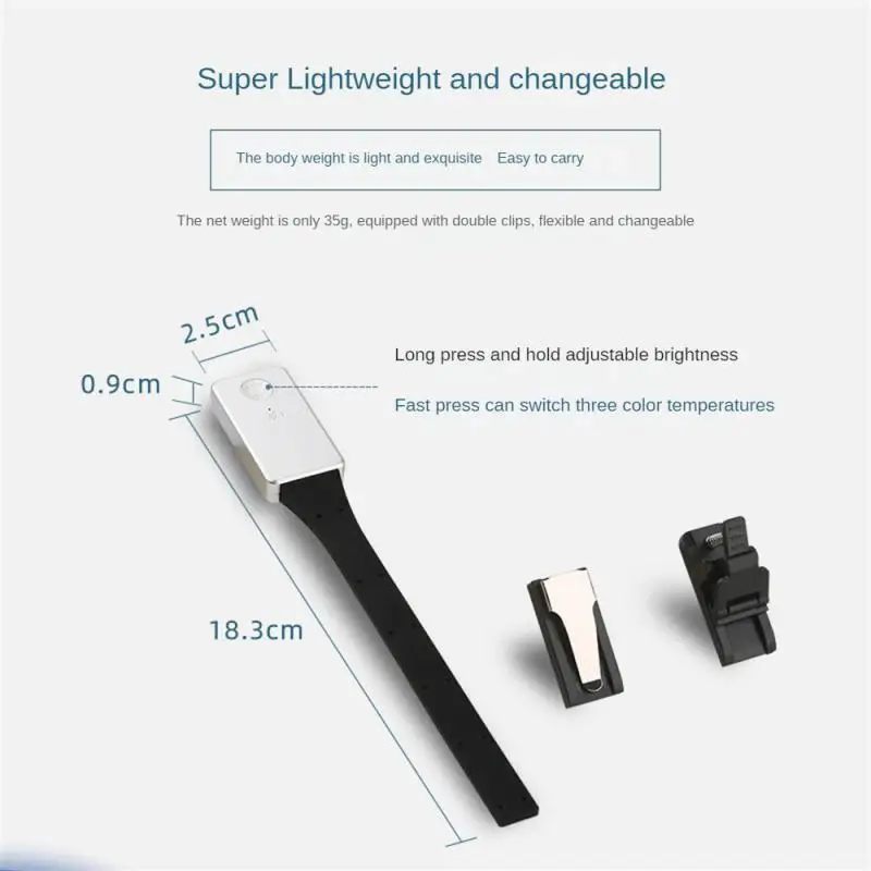 

Low-power Consumption Led Usb Charging Reading Lamp No Flashing Night Reading Lamp For Bed Reading Safe Led Reading Light