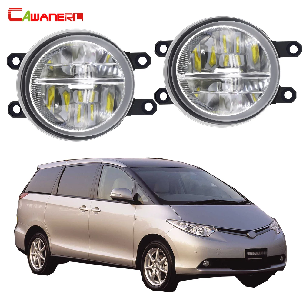 

2 X 30W Car Left + Right Fog Light Assembly For Toyota Estima 2000-2006 LED Fog Daytime Running Lamp DRL 3000LM 12V High Bright