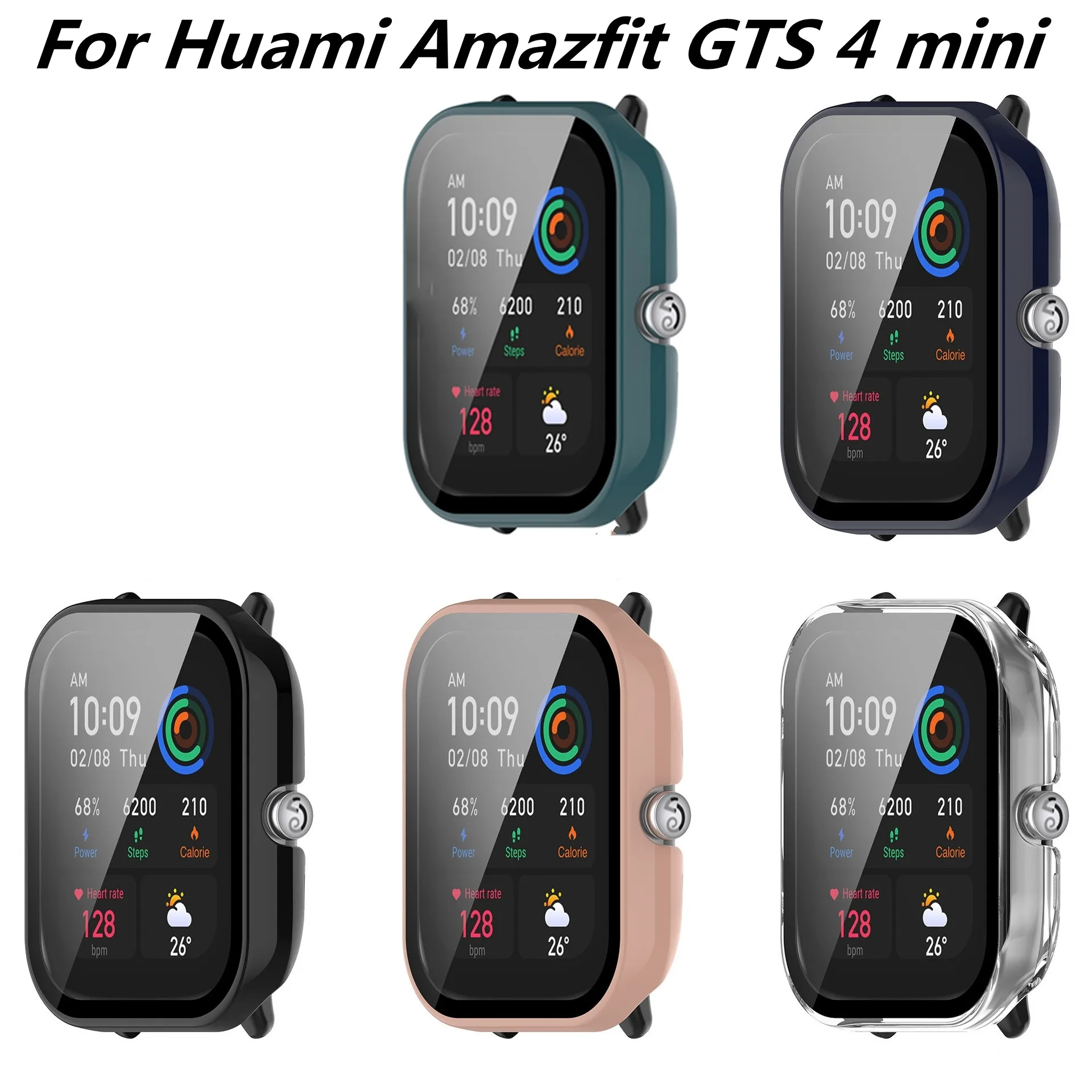 

Glass+Cover For Huami Watch Case Amazfit GTS 4 mini 43mm Bumper Tempered Case Screen Protector Huami Watch Serie Amazfit GTS 4 m