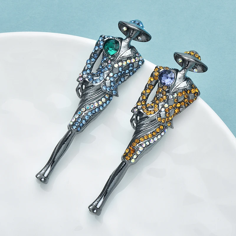 Женская брошь Wuli&ampbaby Pretty Lady