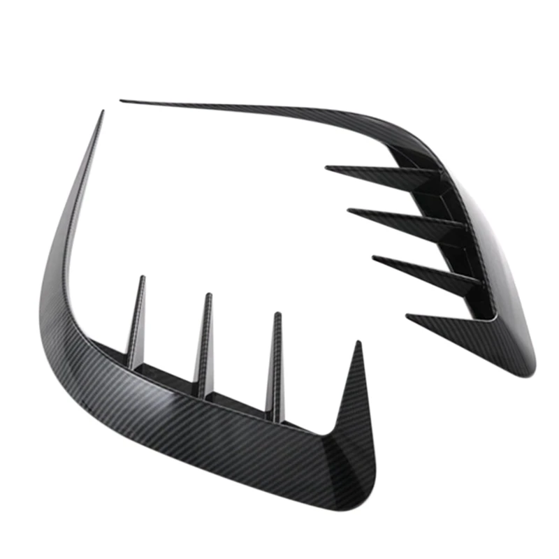 

Car Front Bumper Splitter Spoiler Covers Trim Fog Lights Eyebrow Wind Knife For Toyota Harrier Venza 2020+