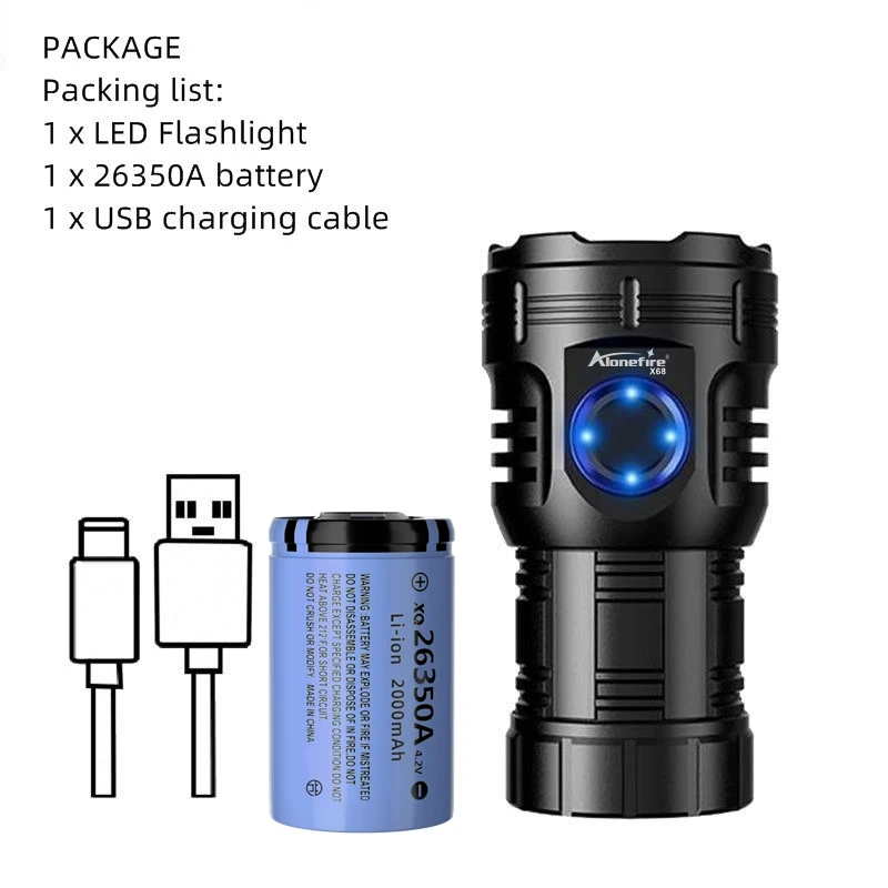 

AloneFire X68 8 Led портативный фонарик