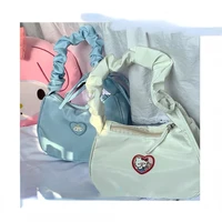 handbags purses and handbags sanrio underarm bag cute sweet girl all match shoulder bag soft girl portable pleated zou bag