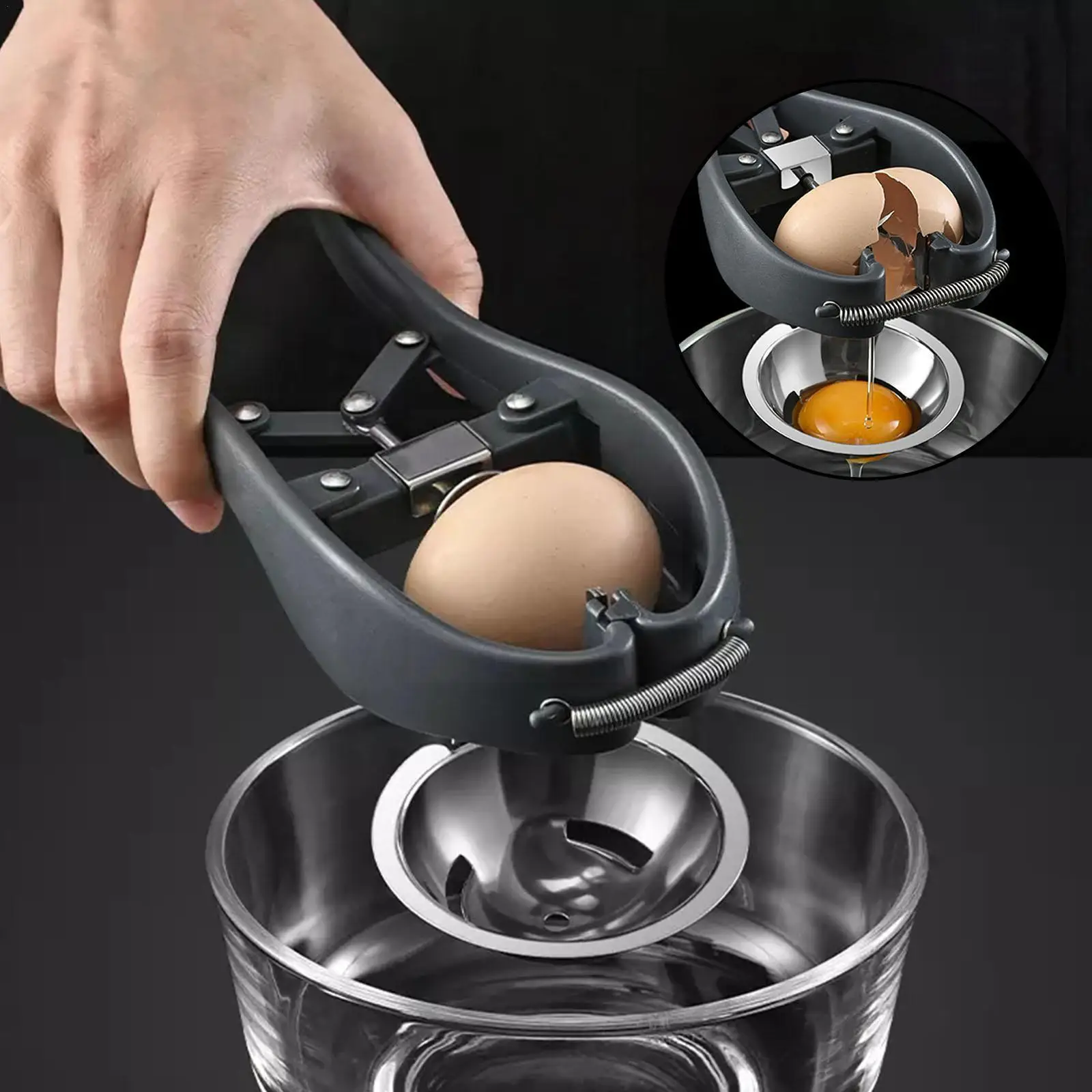 

Stainless Steel Egg Opener Egg Scissors Manual Egg Egg Kitchen Separator Tools Cracker Yolk White Egg Eggshell Egg Cutter T O4t4