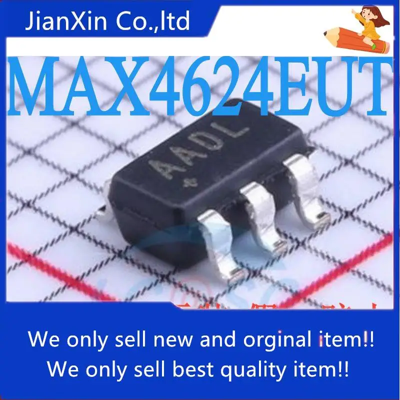 

10pcs 100% orginal new MAX4624EUT+T silk screen AADL SOT23-6 analog switch IC chip