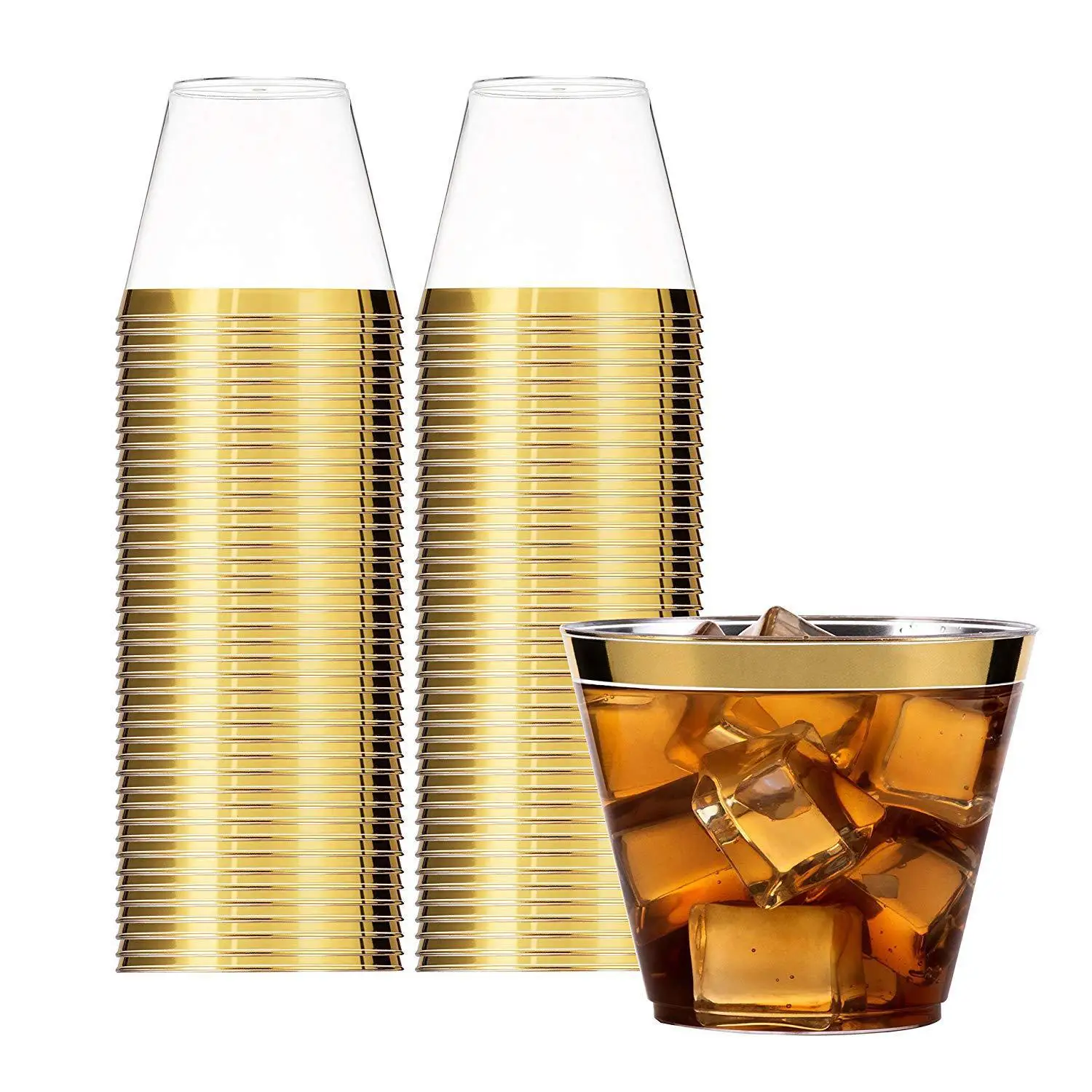 

Cup Disposable Silver Wine Glass Western Food Cup Ice Cream Cup champagne glasses cocktail-glass kitchen dining bar