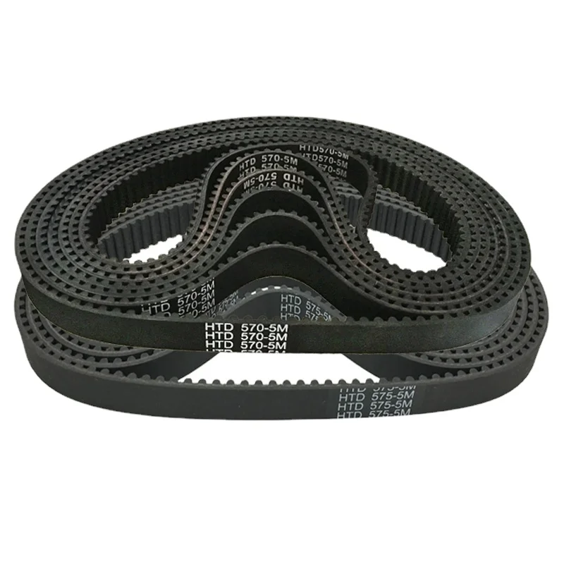 

6pcs/lot 560-5M HTD 565-5M HTD 570 HTD 575-5M Drive Timing Belt 5M Belt Pitch 5mm 10 15 20 25mm 30mm 35mm 40mm 45mm 50mm