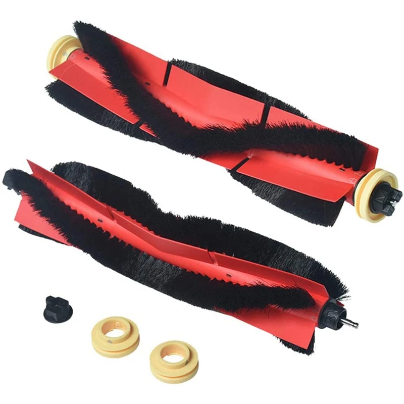 

2 Pack Replacement Parts Main Brushes For Roborock - S6,S5, S5 Max,Easy Clean Detachable Brush Accessories