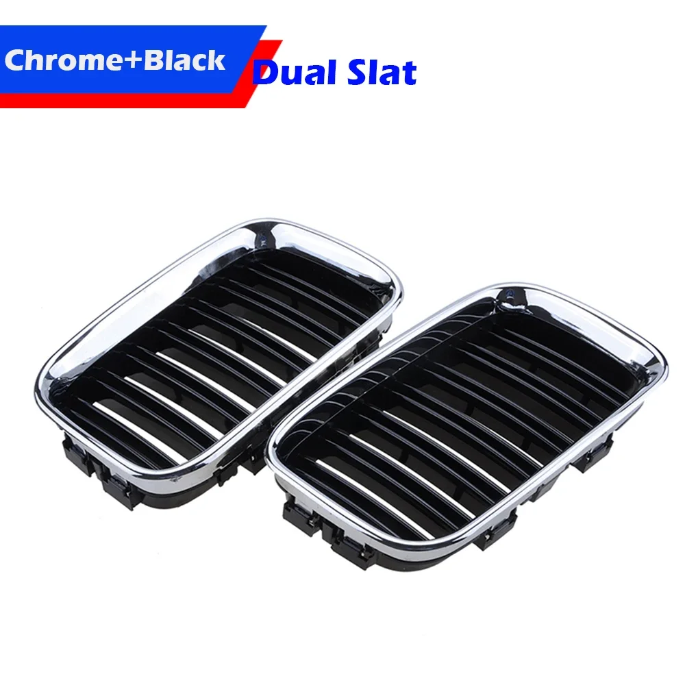 

Передняя решетка почек, черные гоночные решетки с двумя планками, подходят для BMW 3 серии E36 1993, 1994, 1995, 1996, 51138122237 51138122238