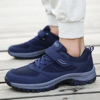 mens walking shoes casual single shoes middle aged dad high help father large size outdoor lightweight travel shoes sneakers