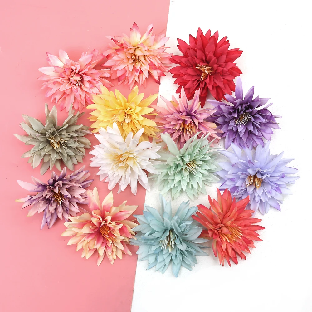 

Artificial Chrysanthemum Silk Gerbera Flower Heads Wedding Home Decoration Christmas Decorations For Valentines Day Fake Flower