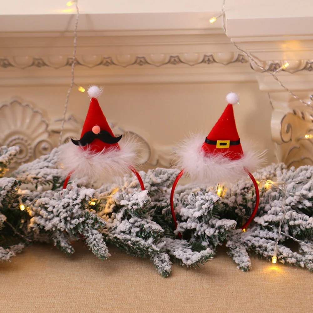 

Christmas Hair Hoop Headband Women Girl Classic Elastic Hair Hoop Xmas Party Headbands Children's Party Dress Up Christmas Decor