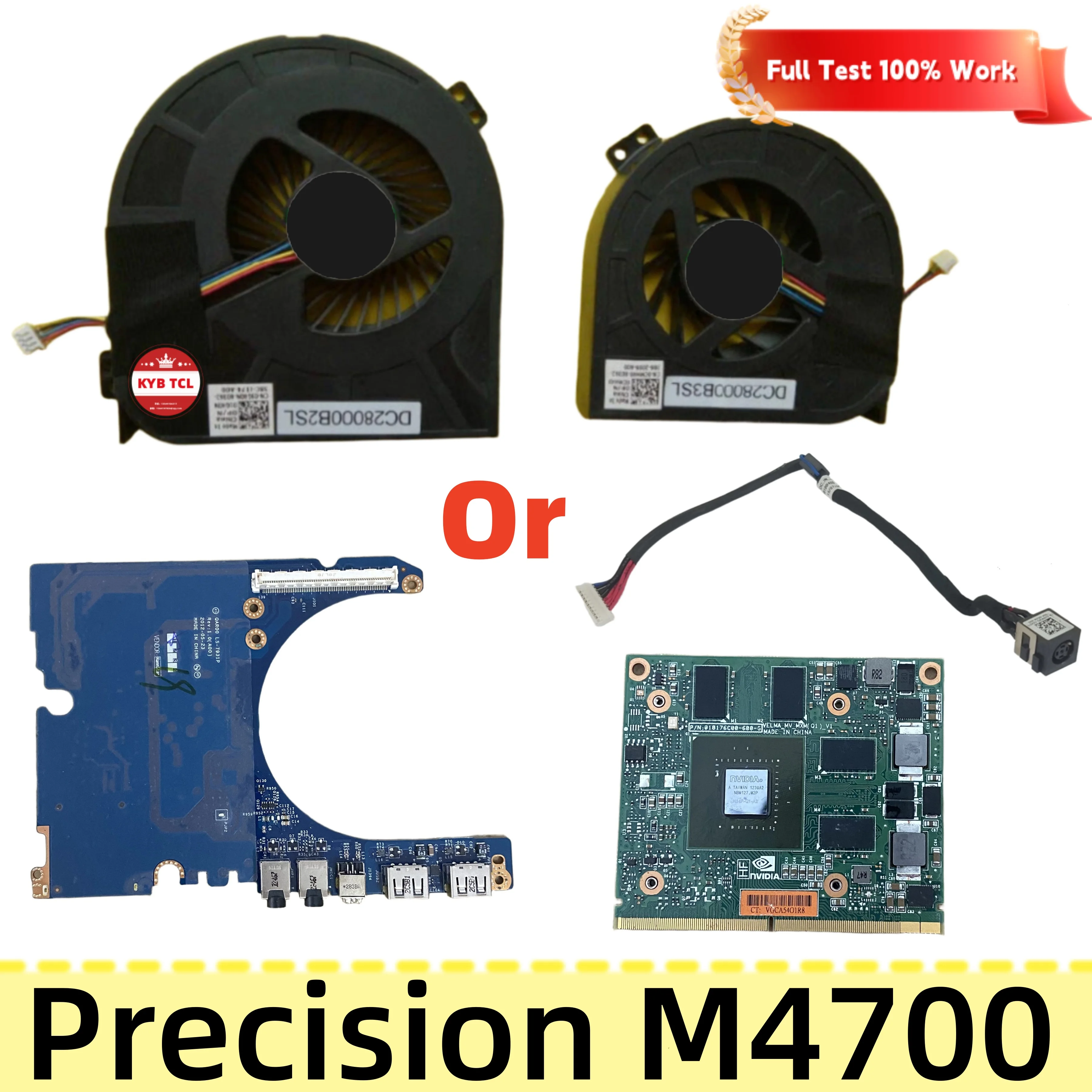 Фото LS-7931P 0V9WWG 01G40N 0CMH49 CN-0CMH49 CN-01G40N 1G40N CMH49 CN-0V9WWG USB-аудиоплата для чтения SD-карт, кабель питания DC IN, видеокарта K1000M для Dell Precision M4700 LS-7931P 0V9WWG 01G40N №1
