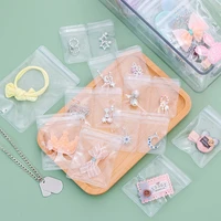 pvc self sealing jewelry bag necklace bracelet bag ring storage holder bag storage anti oxidation bag diy jewelry packaging
