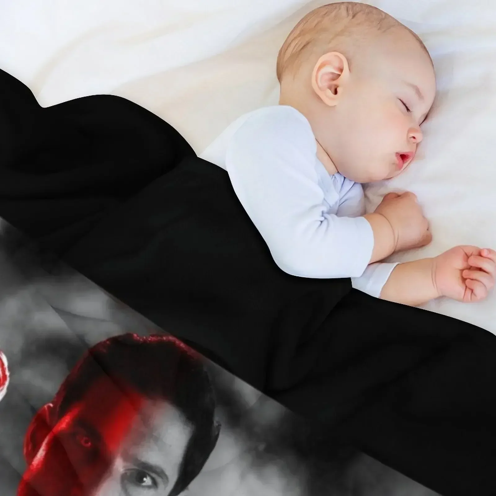 Одеяло Lucifer Half Devil Face теплое фланелевое одеяло