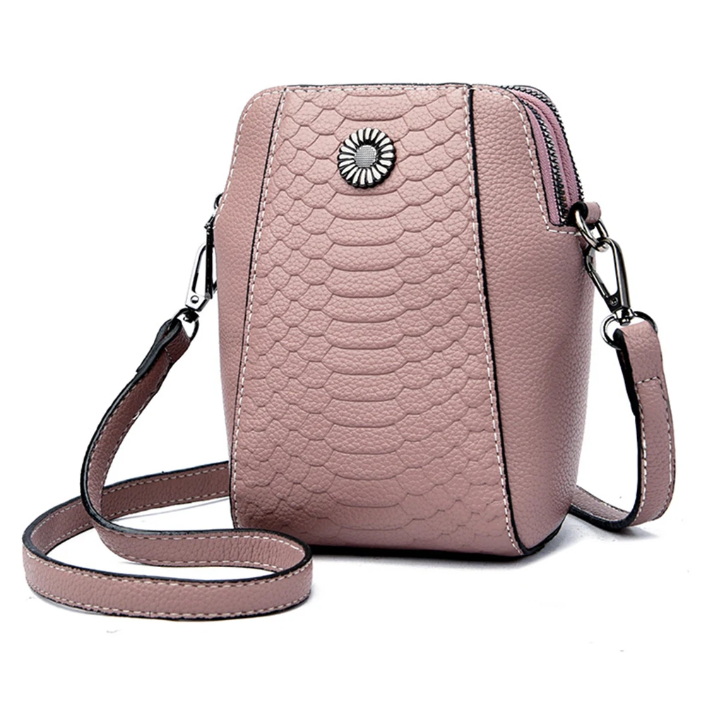 

Women Small Crossbody Handbag Adjustable Strap PU Phone Hobo Purse Zipper Vintage Satchel Bag Classic Sling Bag Vertical Handbag