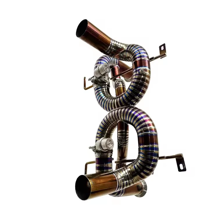 Xinaote Титановая выхлопная система с прямой трубой и клапаном для LAMBORGHINI SVJ