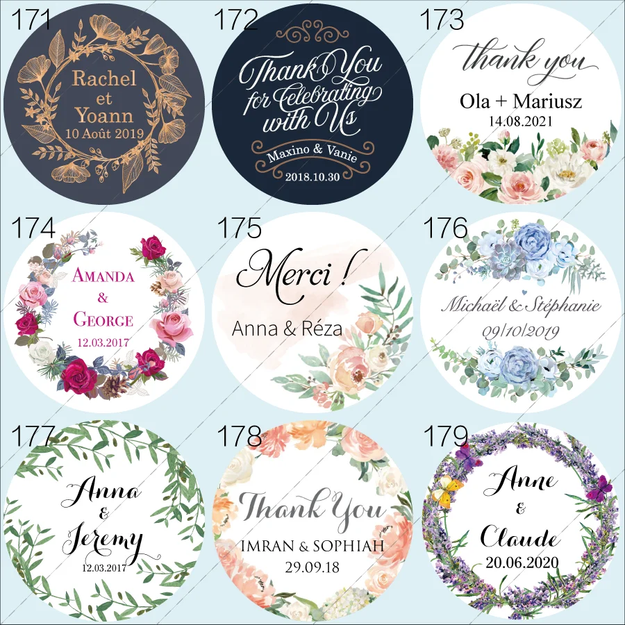 Фото Custom Wedding Stickers, Invitations Seals, Birthday, Baby Shower, Favors, Picture, Personalized Labels, 100 Pieces №3