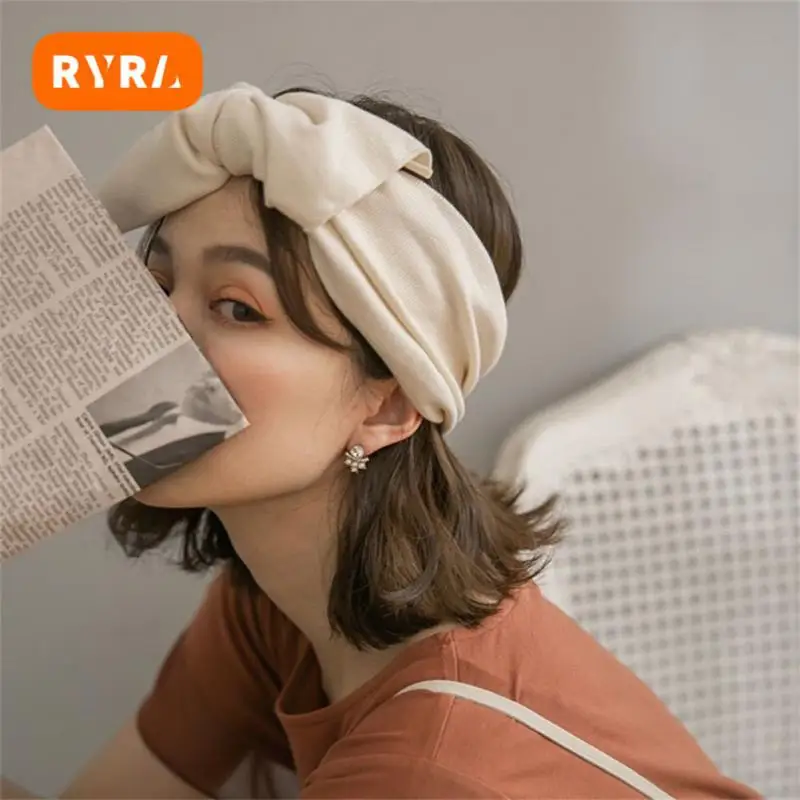 

Girls Hair Accessories Bow Knot Decorate The Face Shape Delicate Touch Versatile And Minimalist Soft And Breathable Hair Band